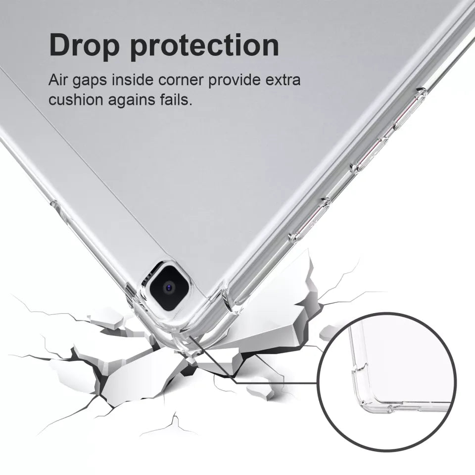 Transparent Flexible Tablet Back Covers | Anti-Shock Jelly Case for iPad, Samsung & Xiaomi