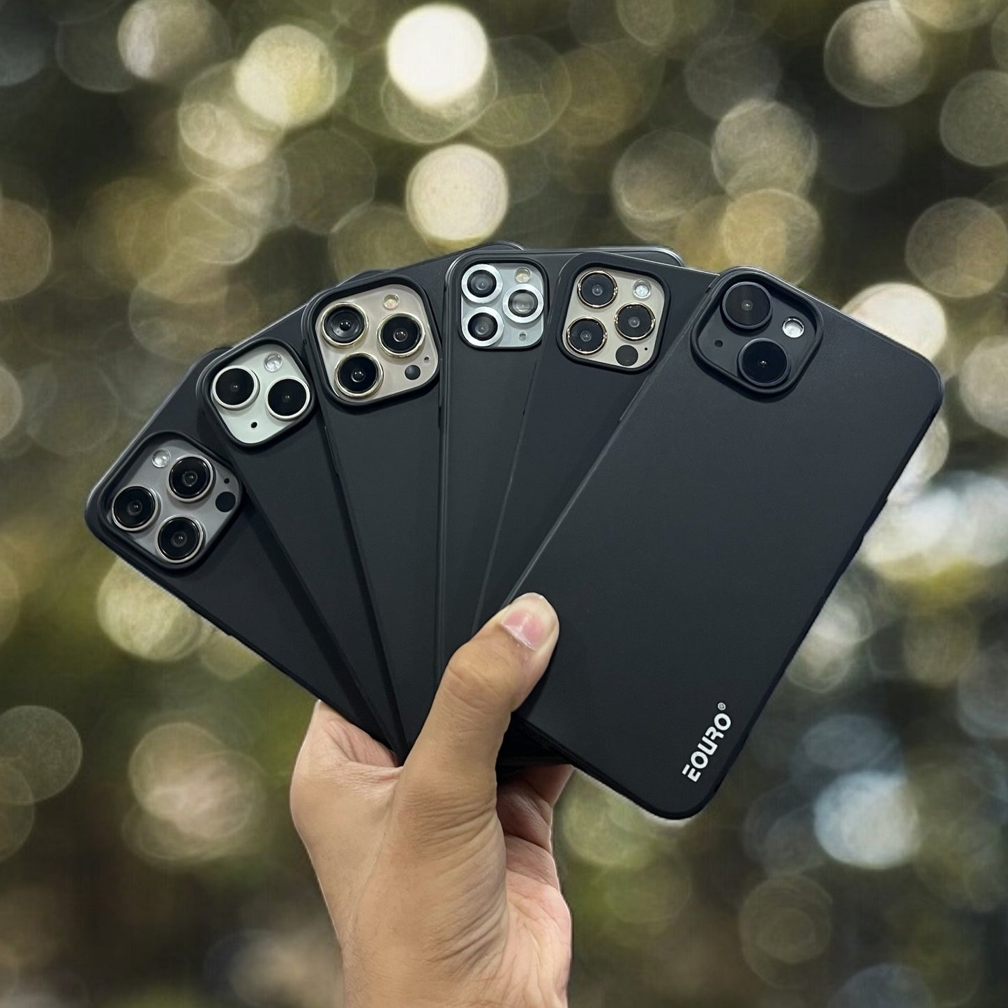 ERO Black Anti Drop Sleek Protective iPhone Back Covers