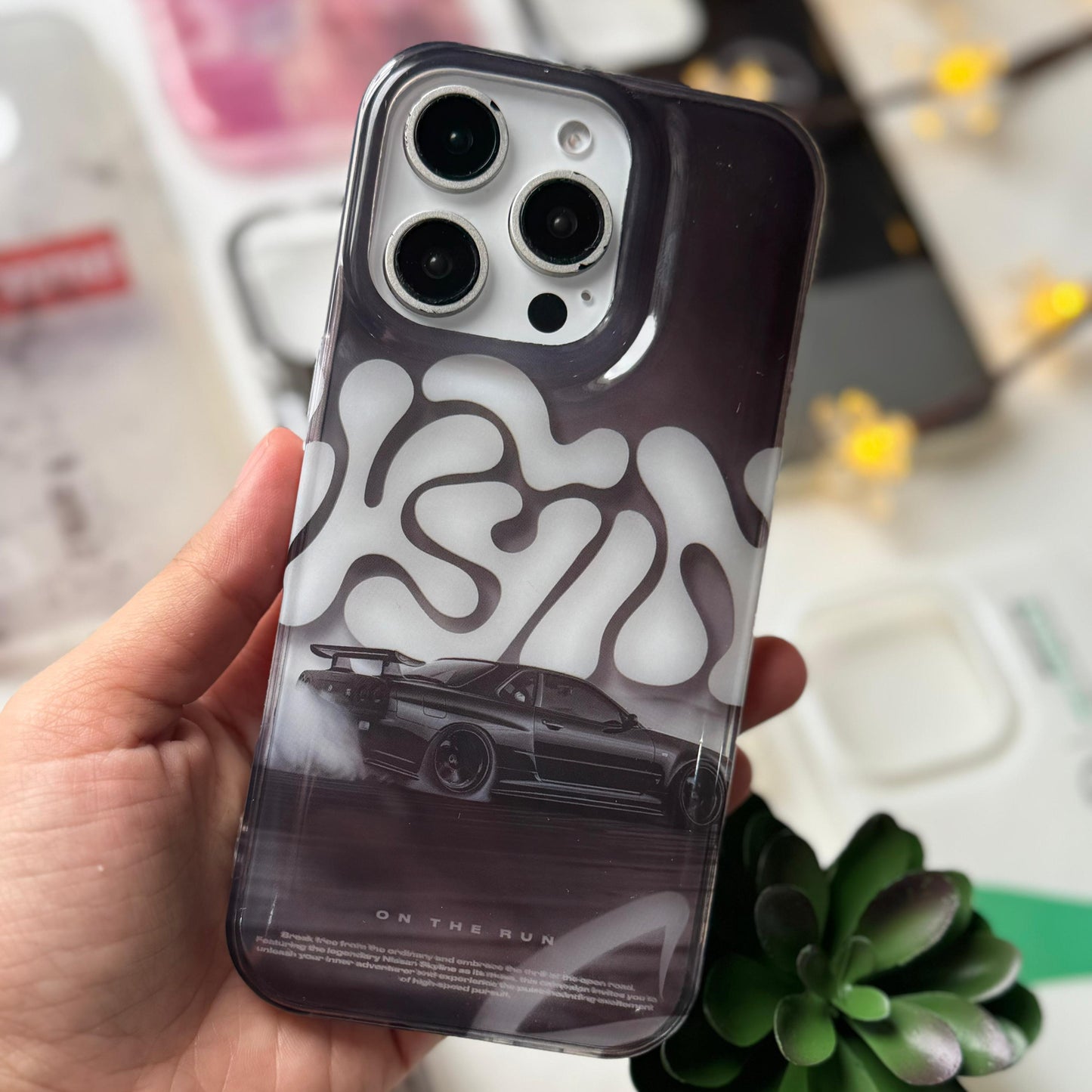 IMD Printed Racing Style iPhone Back Cover | Glossy Finish | Premium Designs