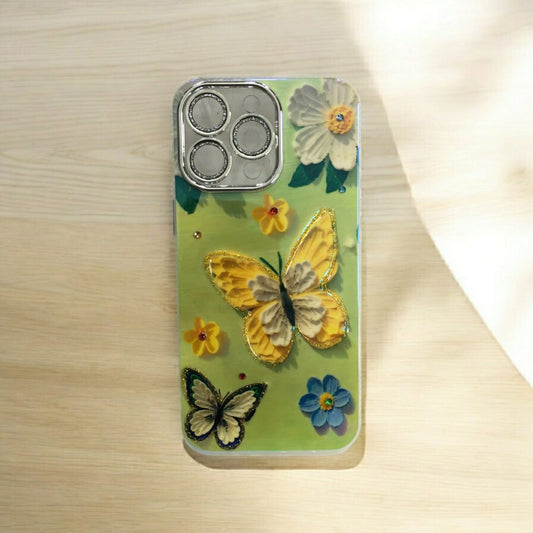 iPhone 16 Butterfly Floral Blushing Cases (DS-UG)