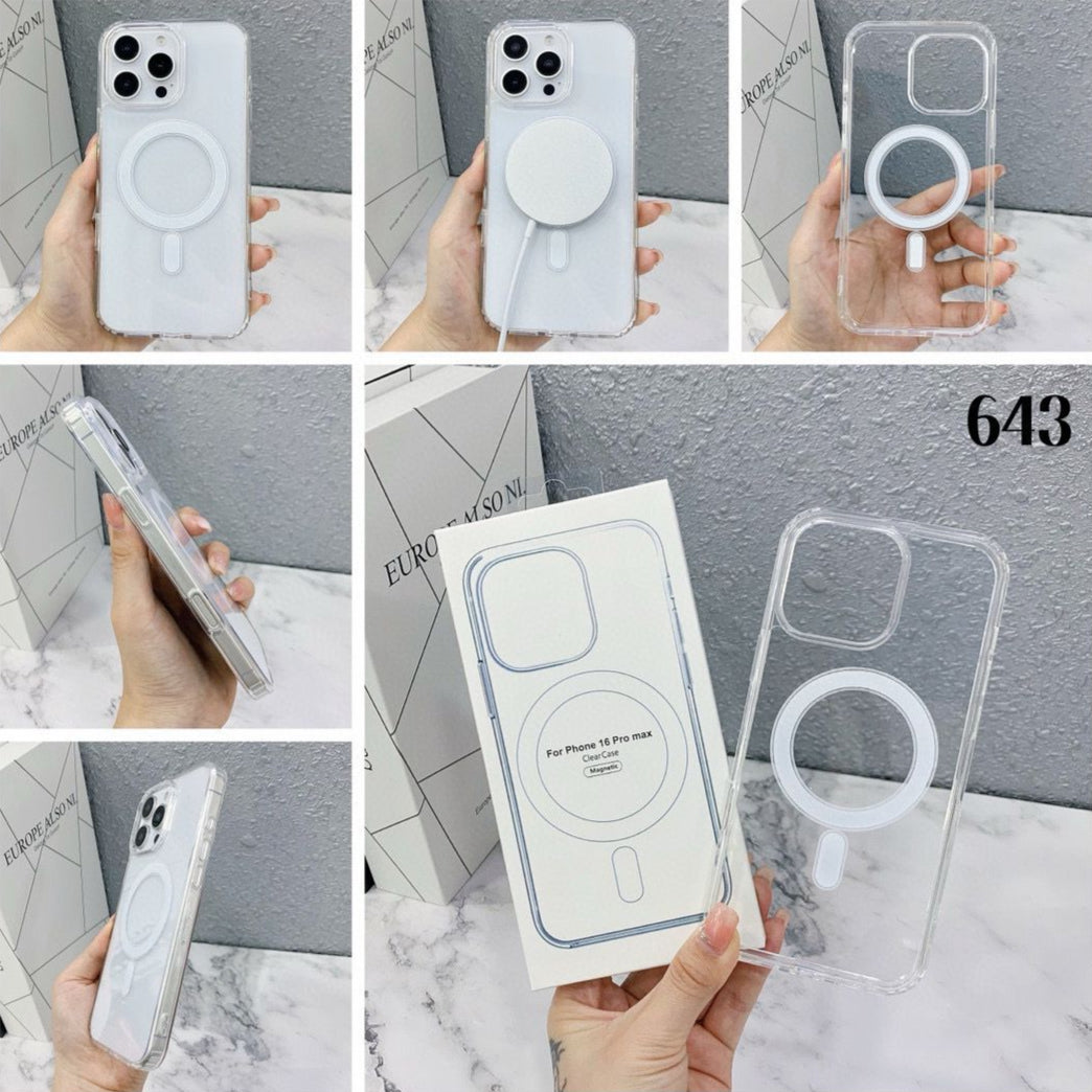MagSafe Clear Jelly Case for iPhone | Shockproof Transparent Back Cover