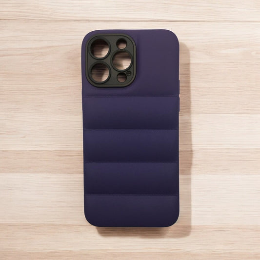 iPhone 13 Puffer DEEP PURPLE Ultra Protective Case With Camera Protection (A3-DS)
