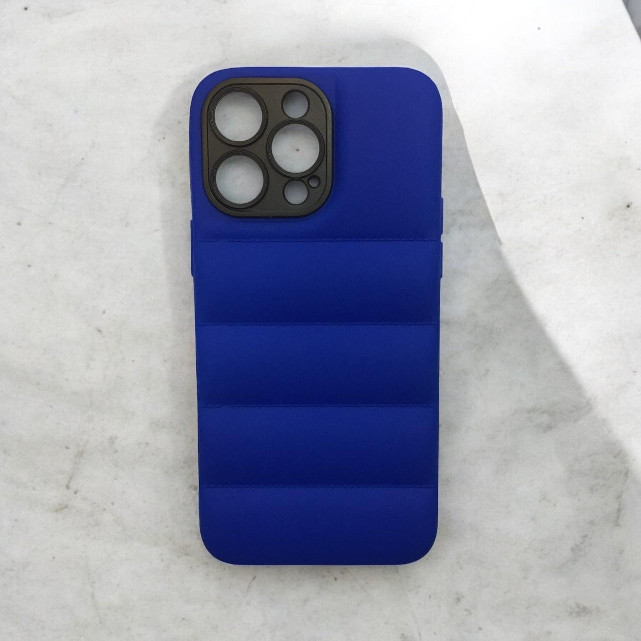 iPhone 13 Puffer ROYAL BLUE Ultra Protective Case With Camera Protection (A3-DS)