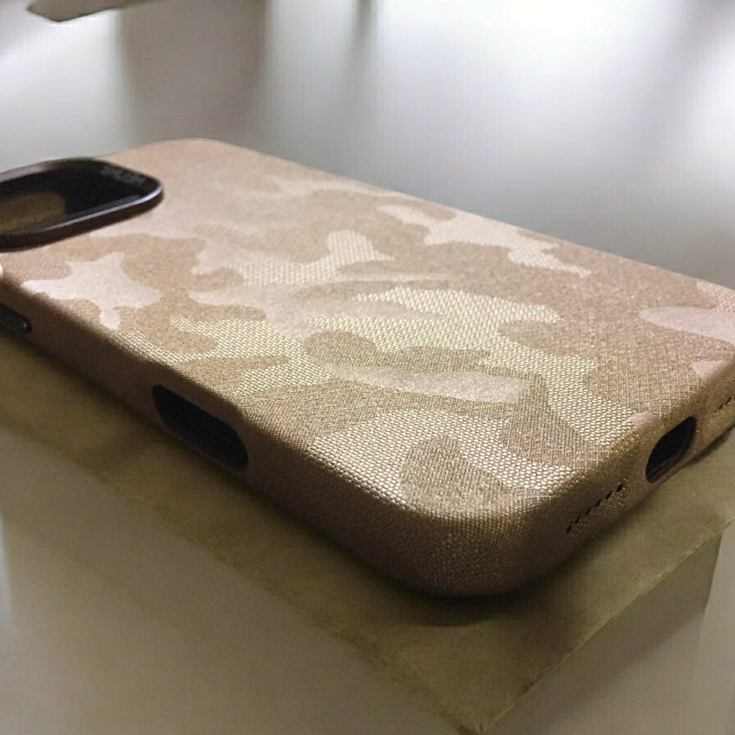 iPhone 16 Pro Max HNKS Camouflage Desert Titanium Premium Quality Case (DS-MT)