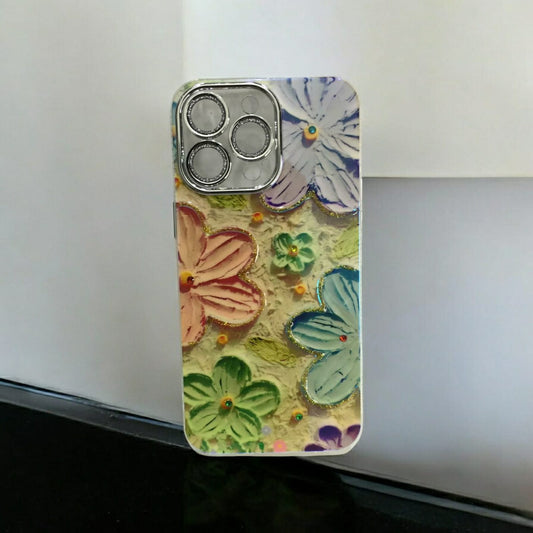 iPhone 16 (Yellow Flower) Floral Blushing Cases (DS-UG)