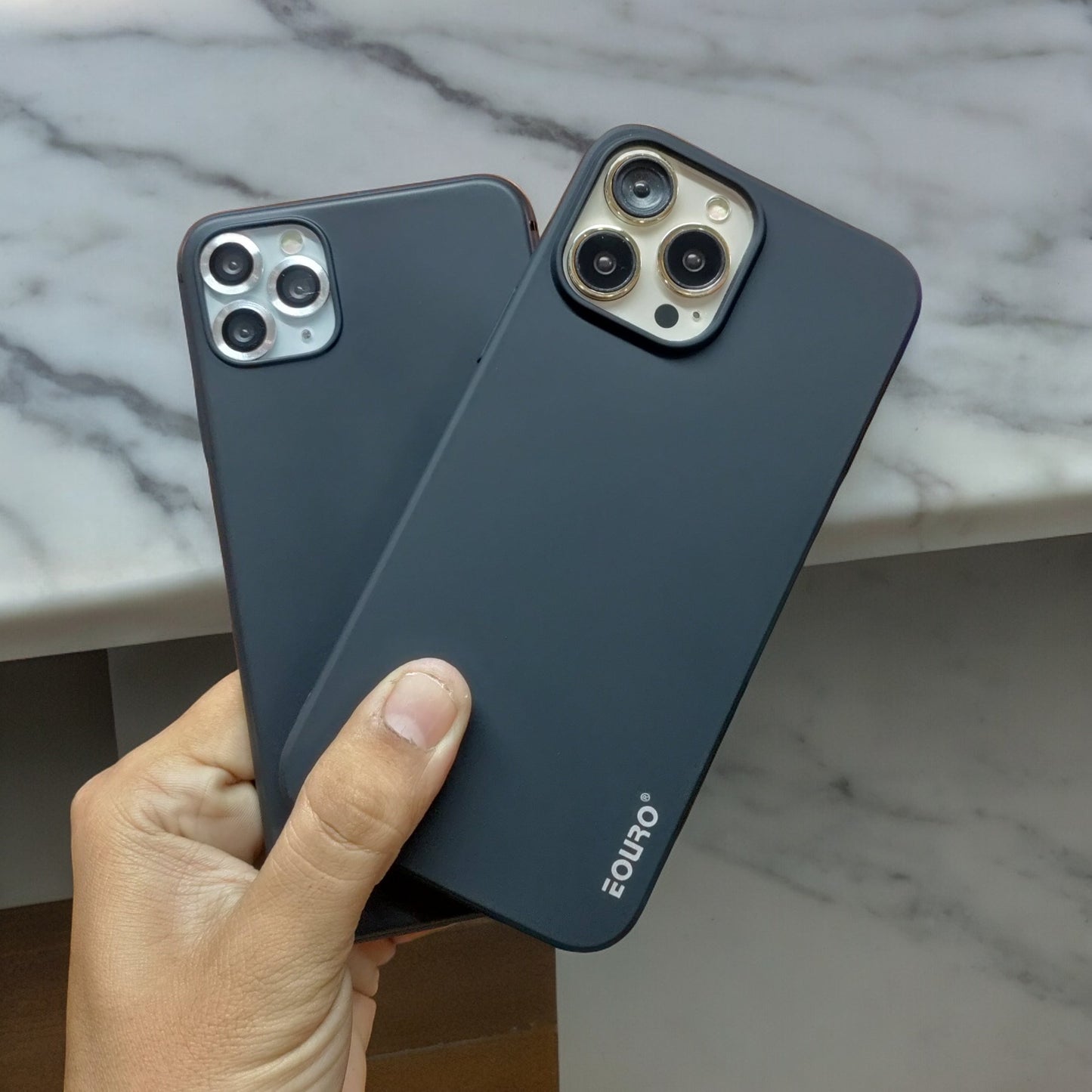 ERO Black Anti Drop Sleek Protective iPhone Back Covers