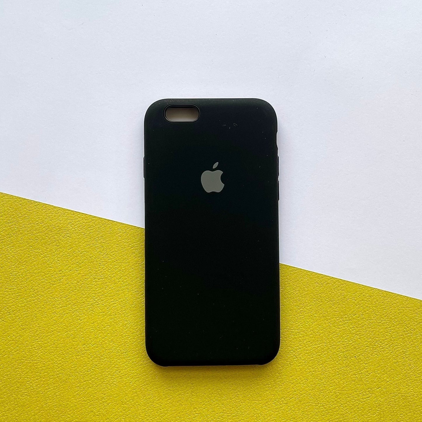 iPhone 7/8/SE Liquid Silicon Black iPhone Back Cover (NO #48)