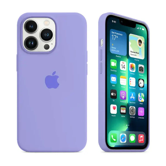 Lilac Silicon iPhone Back Covers (No. #24)