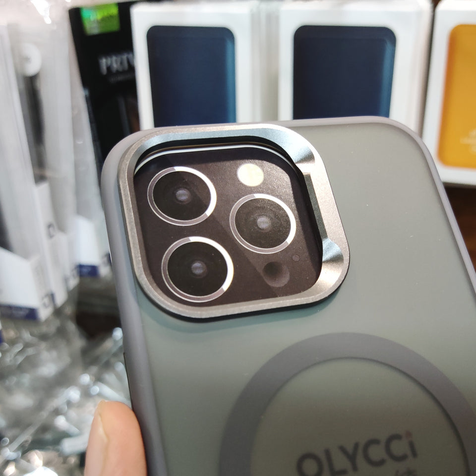 OLYC Translucent Black Magsafe Back Cover (iPhone 15 Series)
