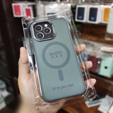 OLYC Translucent Black Magsafe Back Cover (iPhone 15 Series)