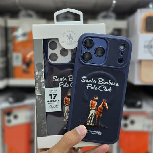 Santa Barbara Polo Club Navy Blue Case For iPhone 17 Pro Max