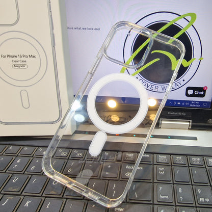 MagSafe Clear Jelly Case for iPhone | Shockproof Transparent Back Cover