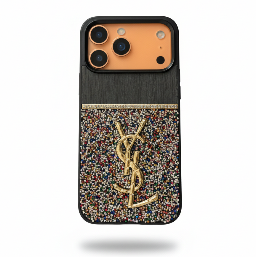 Luxe Sparkle Emblem Case | iPhone 17 Series