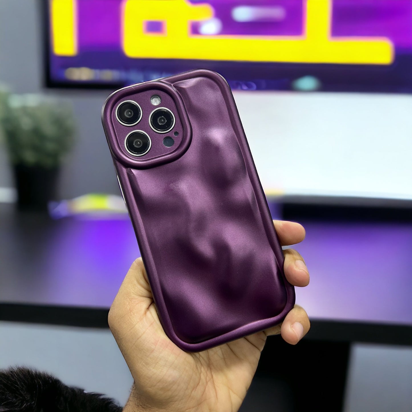 iPhone 14 Pro Max IMD Shiny Case Deep Purple (MT-DS)