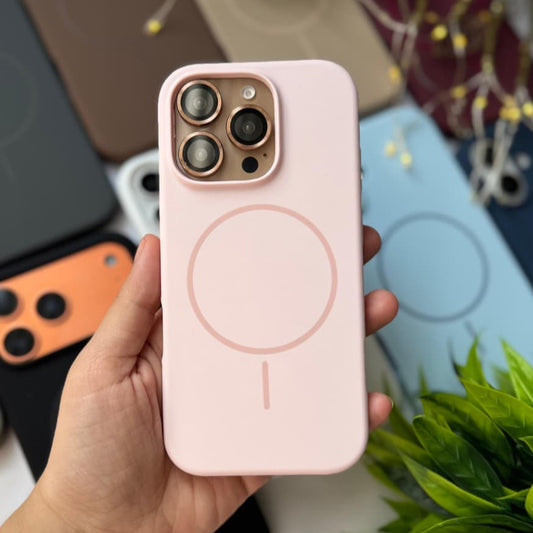 Pink Silicone MagSafe Case | Slim Protective Back Cover for iPhone