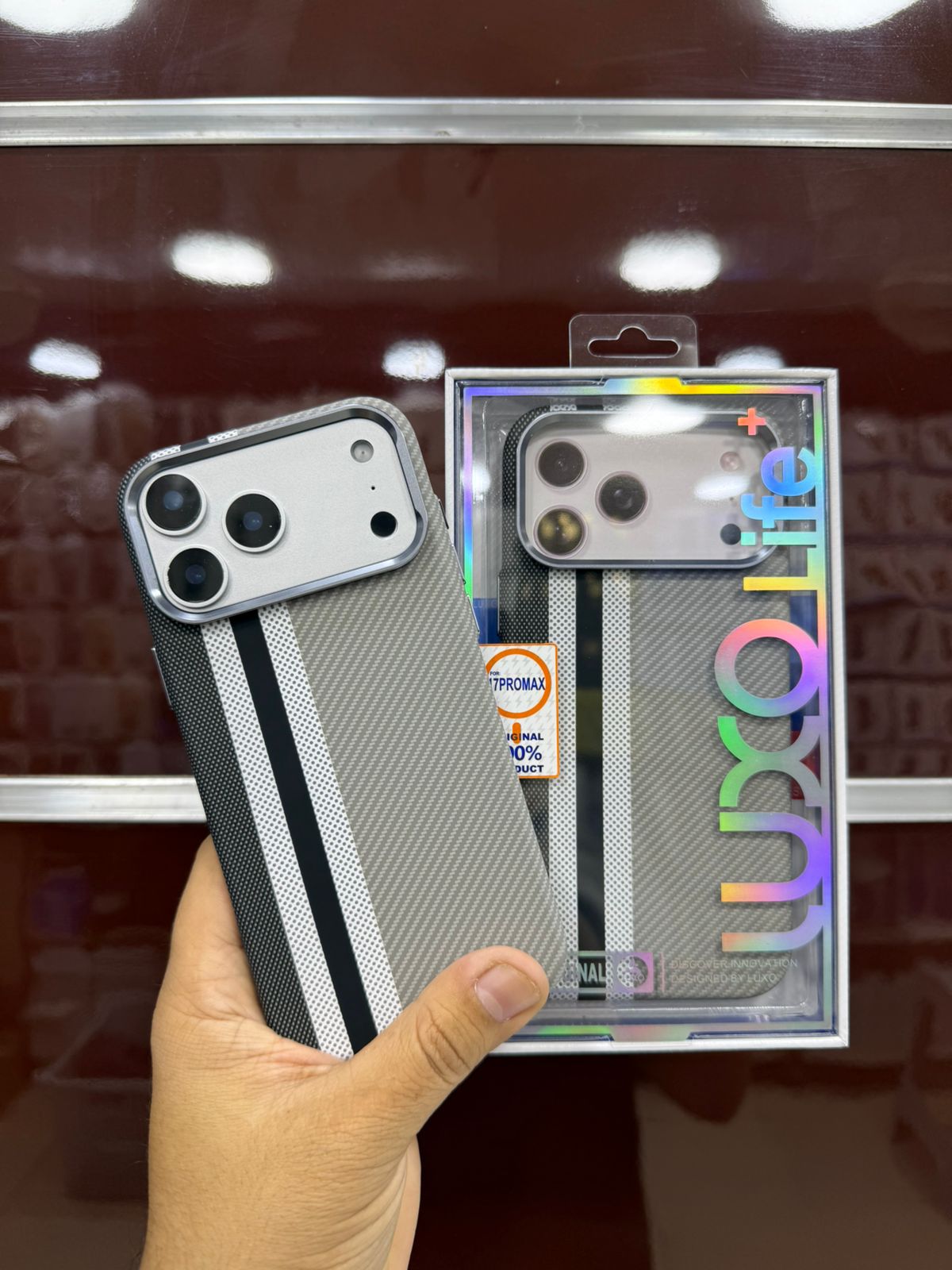 LUXO Fabric Grip Case | For iPhone 17 Pro Max | (DS-ST)