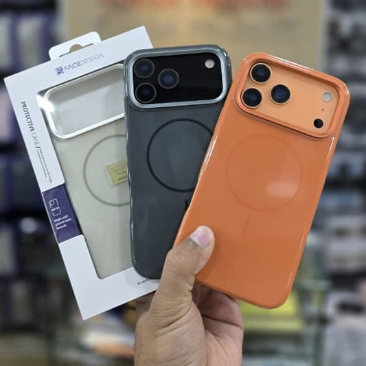 Glossy Magnetic Case With Camera Protection For iPhone 17 Pro Max