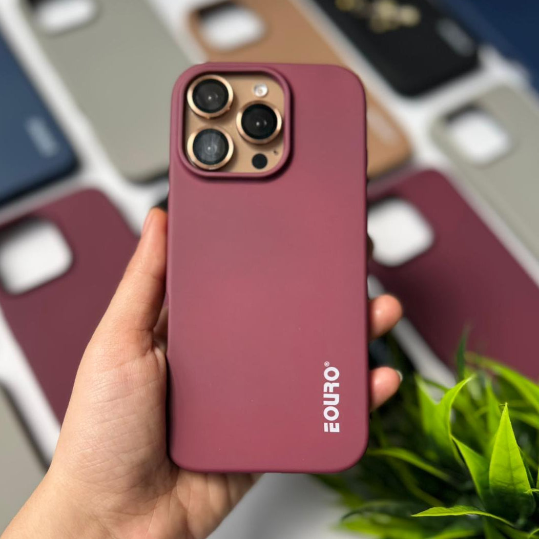 Matte Maroon Back Cover | Slim, Sleek & Strong Grip | iPhone, Samsung, Google Pixel, One Plus, Oppo, Tecno, Mi, Infinix & Vivo