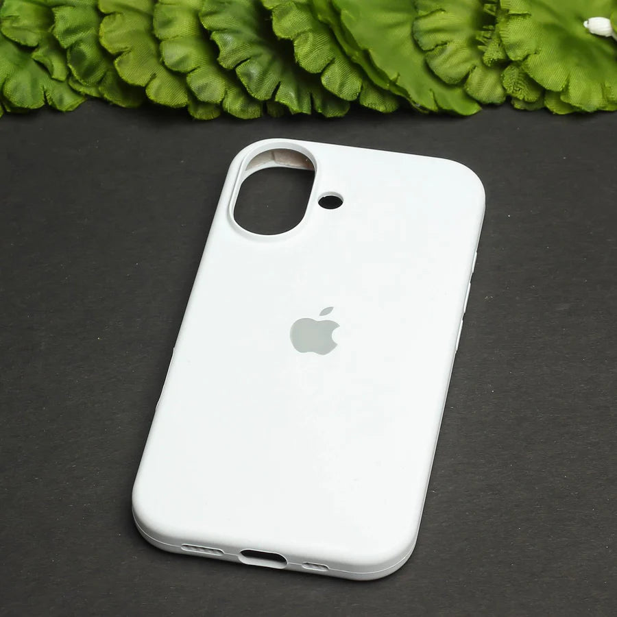 White Liquid Silicon iPhone Back Covers (No. #44)