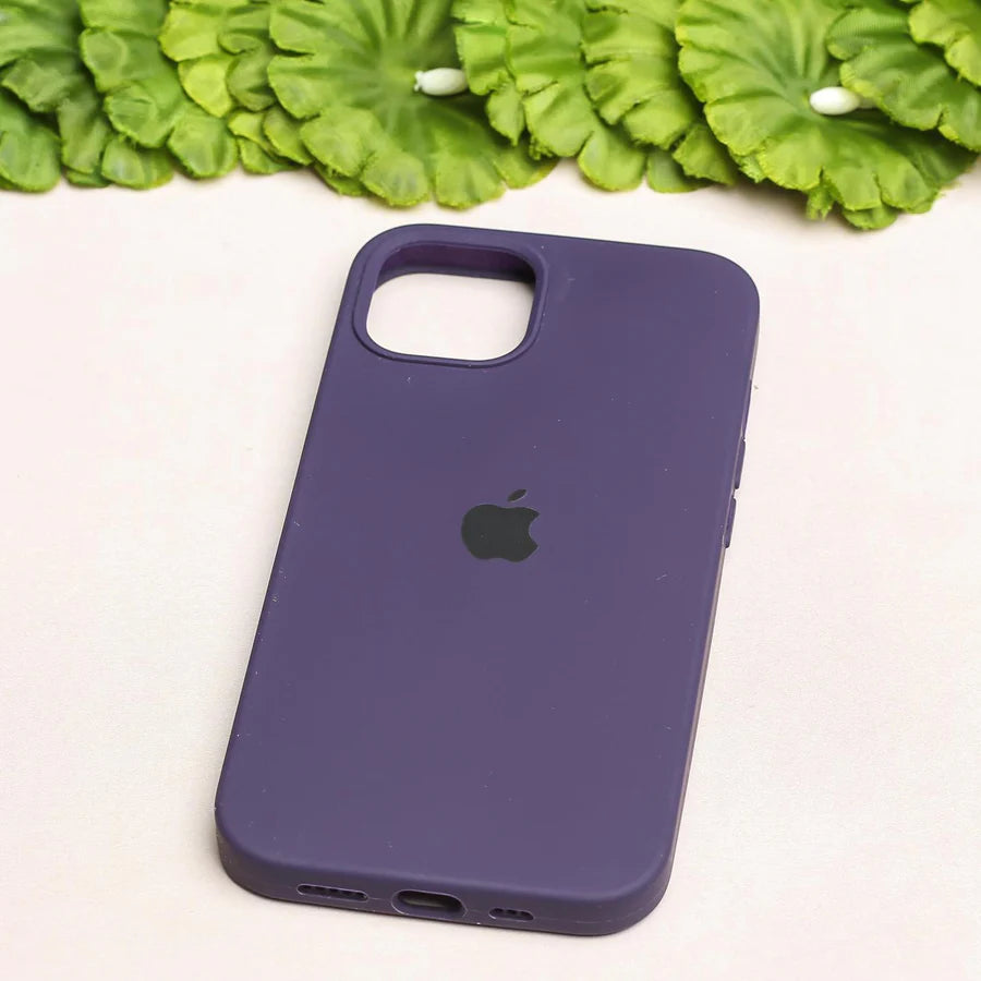 Deep Purple Liquid Silicon iPhone Back Covers (No. #58)