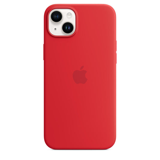 iPhone 13 Mini Liquid Silicon Blood Red iPhone Back Cover (NO #2)