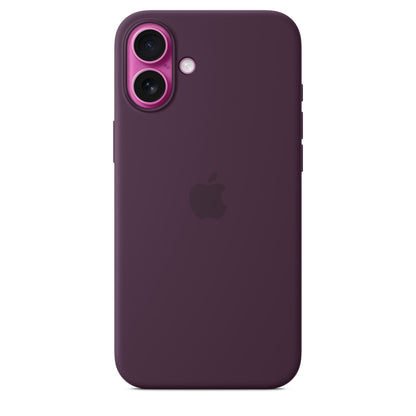 Deep Purple Liquid Silicon iPhone Back Covers (No. #58)