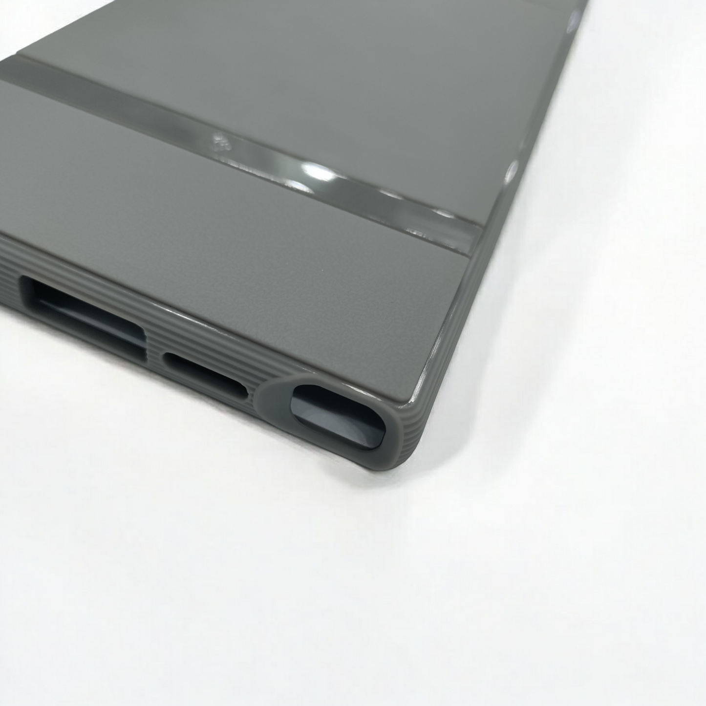 CSLOGY Platinum Gray Back Cover for Samsung S24 Ultra (DS-ST)