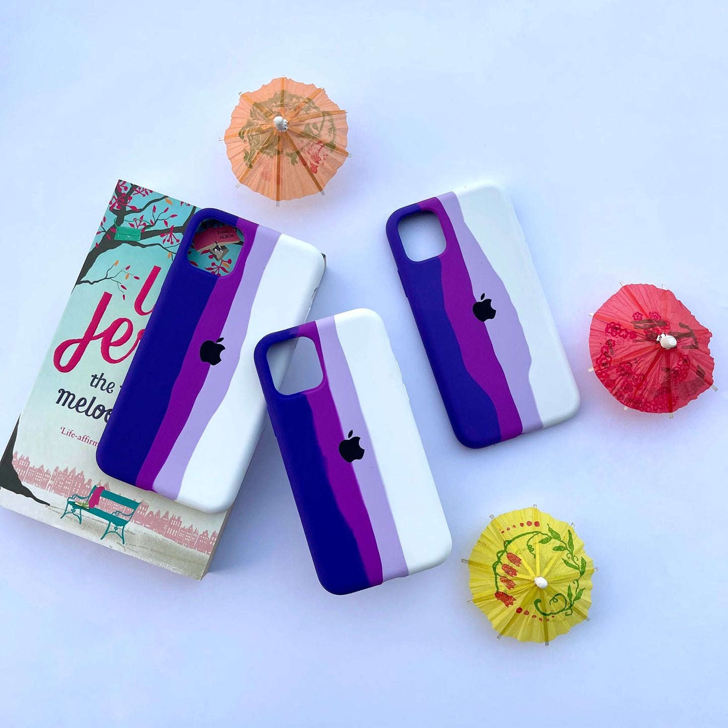 iPhone 13 Pro Purple Rainbow Silicon Back Cover