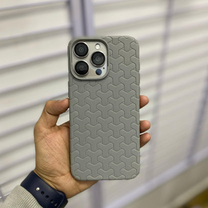 Heat Woven Pattern Couple Phone Cover Case U.G Geometric Element Soft Anti-fall Coque Fundas
