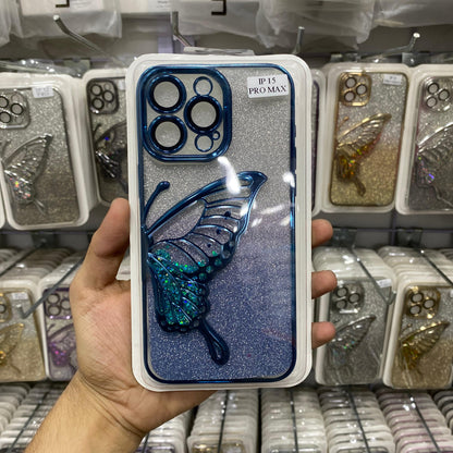 Butterfly UG Glitter Case iPhone Back Covers (DS)
