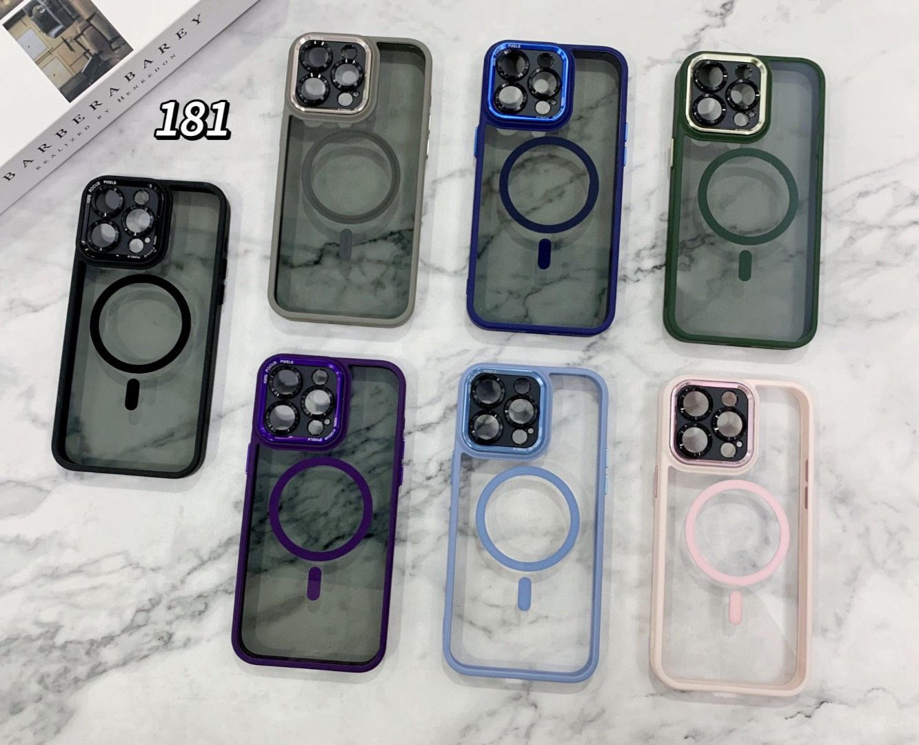 M.T ACRLYIC MAGSAFE CASE WITH CAMERA PROTECTION (DS)