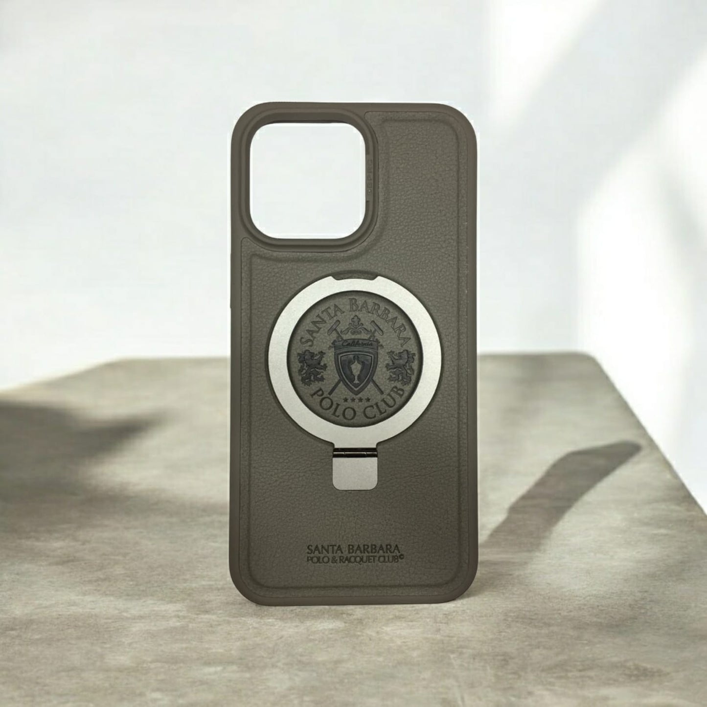iPhone 15 Pro Max Polo PRIMO Standable Leather Case (DS-ST)