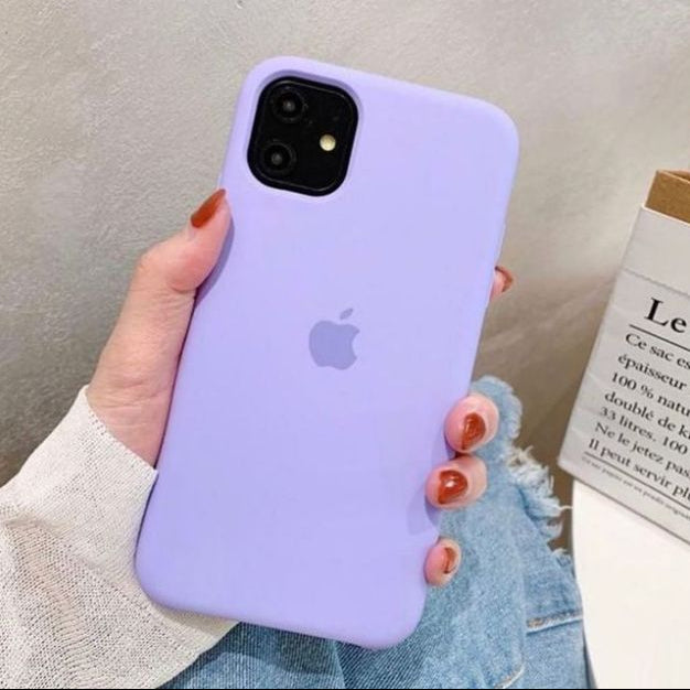 Lavender Liquid Silicon iPhone Back Covers (No. #53)
