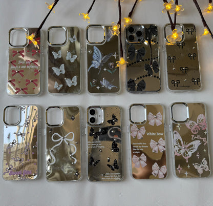 Mirror Finish Designer iPhone Cases | Butterfly & Bow Collection