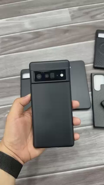 Matte Black Soft Case for Google Pixel | Sleek & Minimal Back Cover