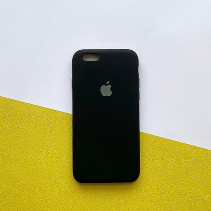 iPhone 7/8/SE Liquid Silicon Black iPhone Back Cover (NO #48)
