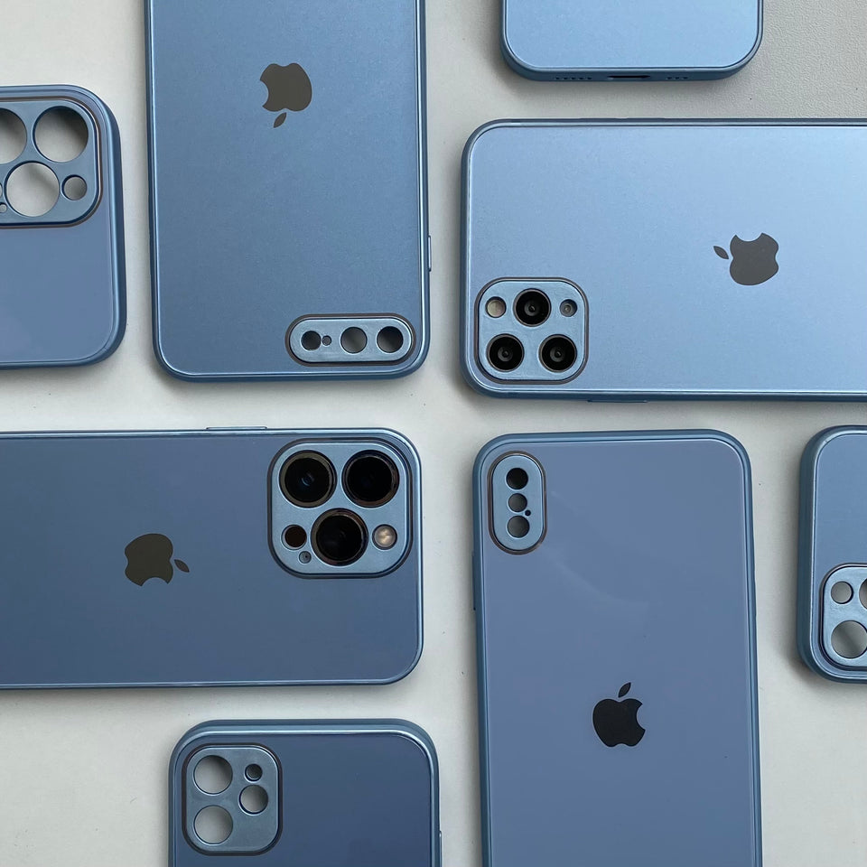 SIERRA BLUE SHINY GLASS CASE