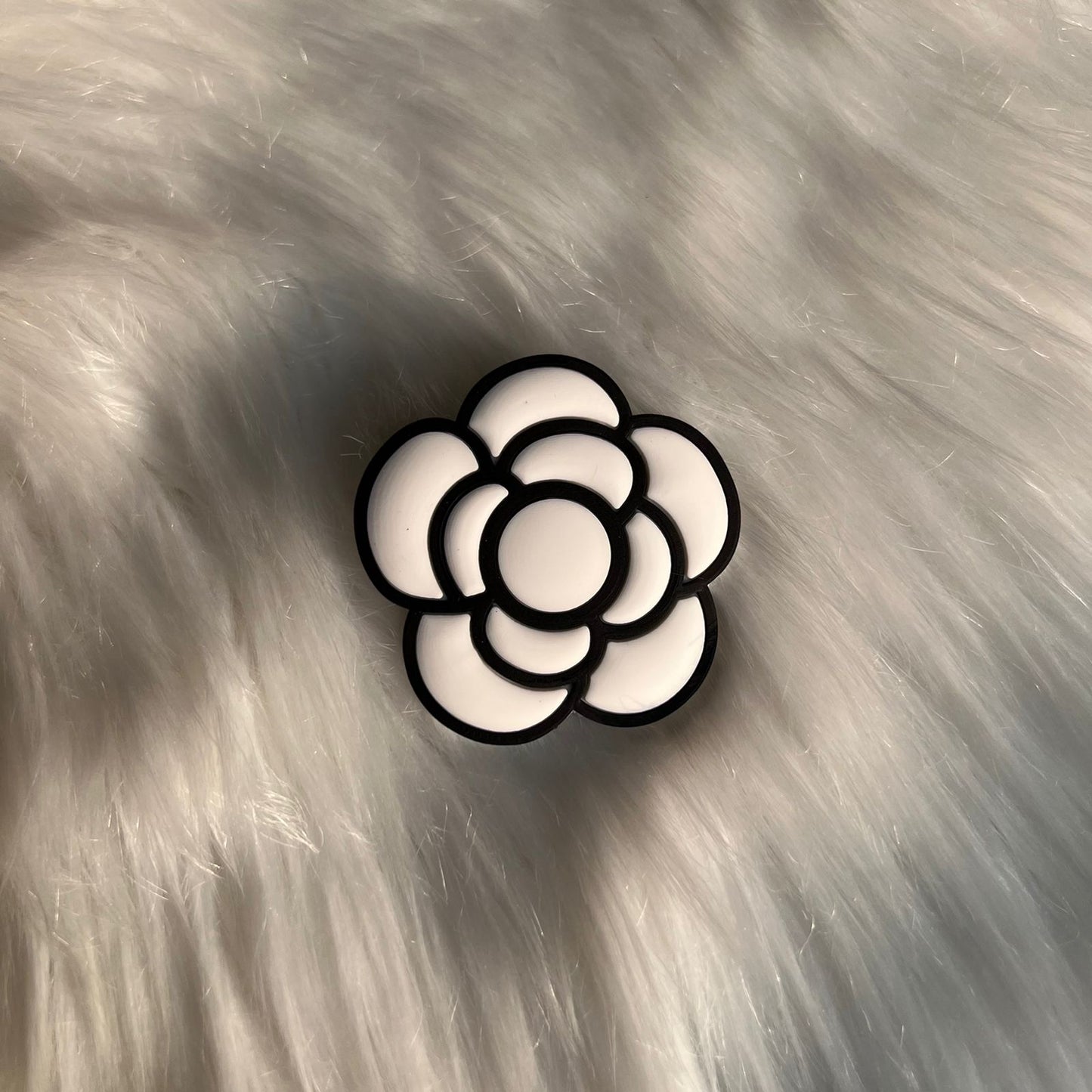 Grayscale flower