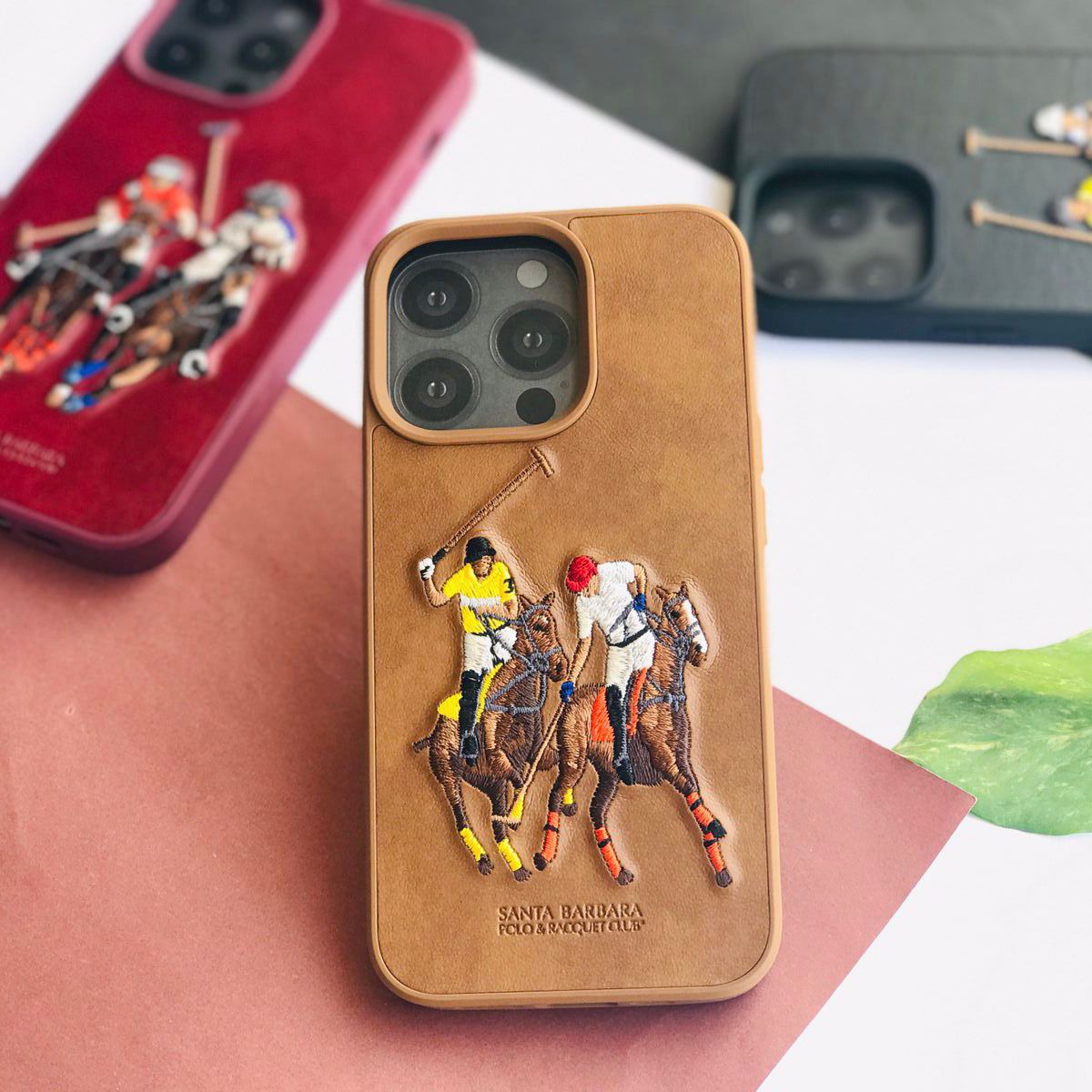 iPhone Polo Jockey Leather Back Covers
