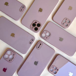LAVENDER SHINY GLASS CASE