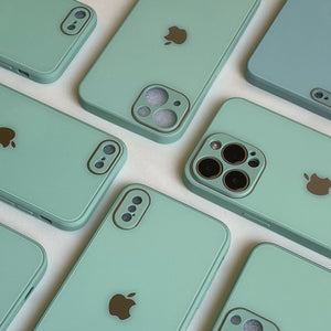 ICE GREEN SHINY GLASS CASE