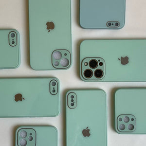 ICE GREEN SHINY GLASS CASE