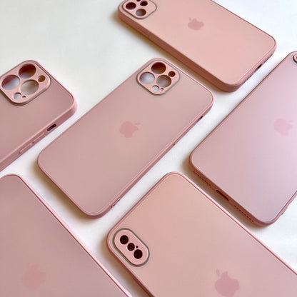 SAND PINK MATTE GLASS CASE