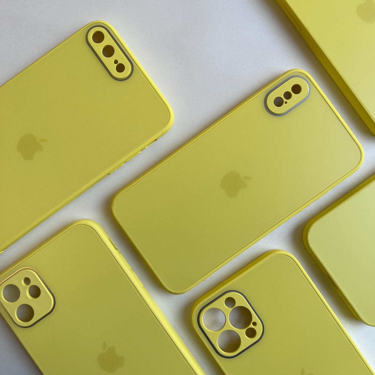 PASTEL YELLOW MATTE GLASS CASE