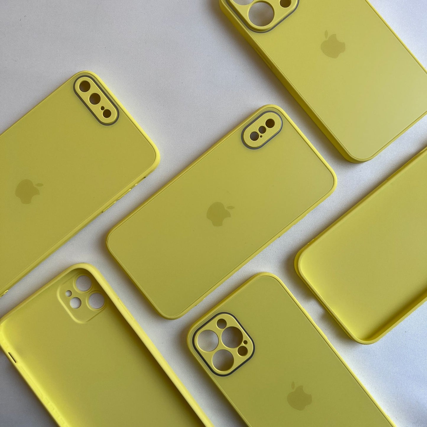 PASTEL YELLOW MATTE GLASS CASE