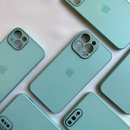 ICE GREEN MATTE GLASS CASE