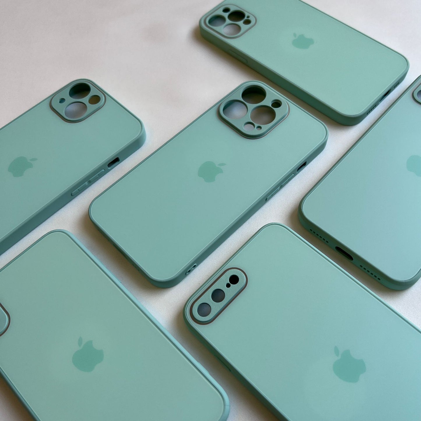 ICE GREEN MATTE GLASS CASE