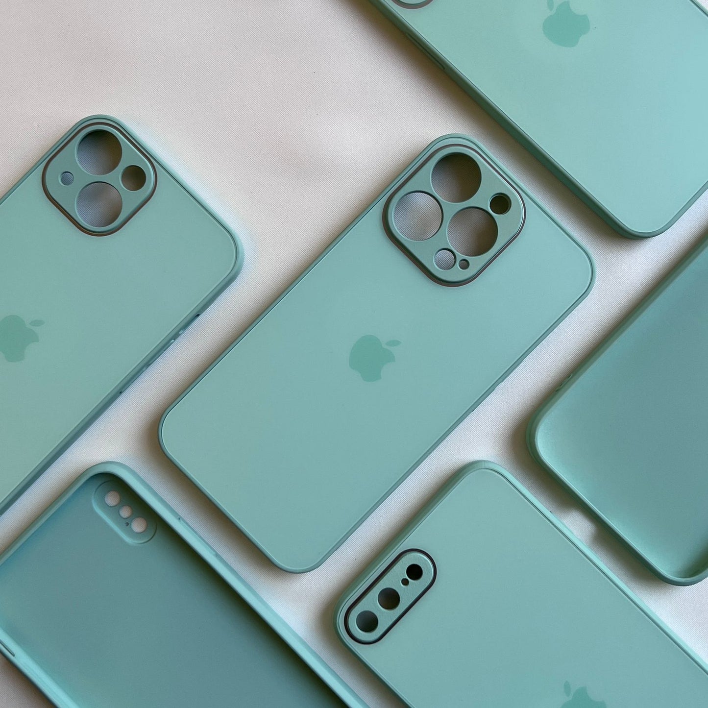 ICE GREEN MATTE GLASS CASE